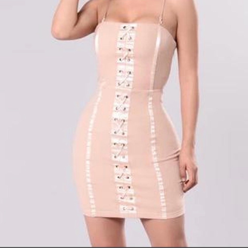 Fashion Nova Blush Pink Mini Dress